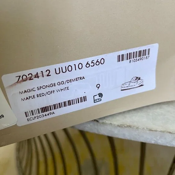 Adidas x Gucci 702412 Mens Slides Sandals Shoe, Red, sz Gucci 9 & 10 - Picture 12 of 16